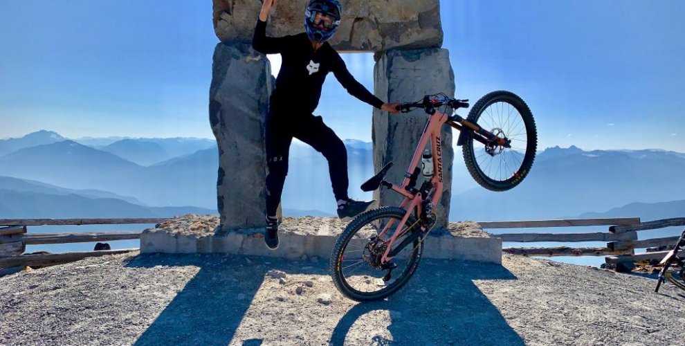 Ferg on top of the world in Whistler