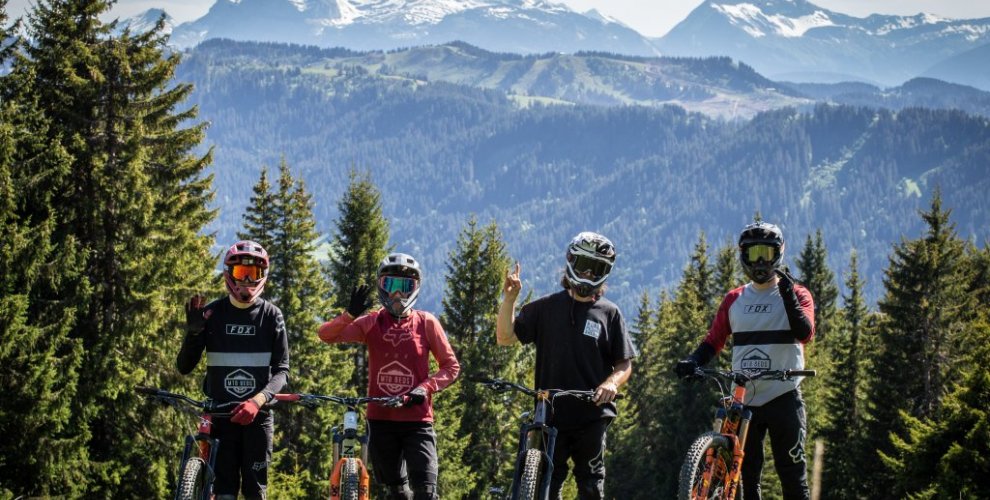 2019 Ambassadors in Morzine riding dirty!