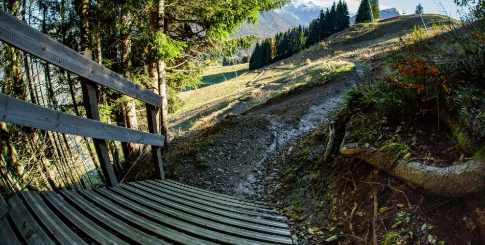 big downhill gap pleney on le pleney Morzine