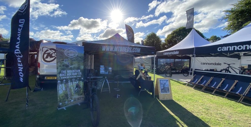 MTB Beds display stand at TweedLove Festival