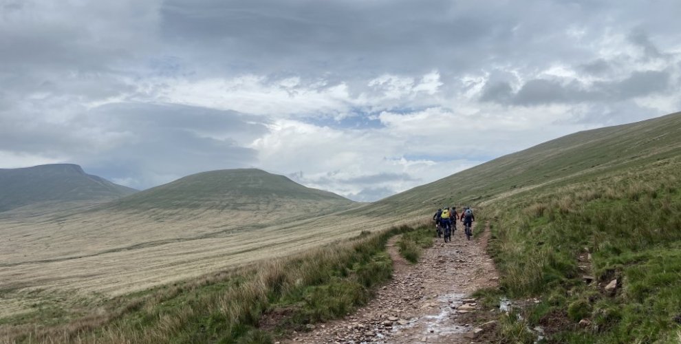 Rocky trail in Brecon Beacons