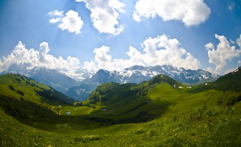 stunning views across morzine