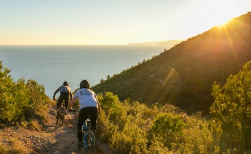 Riding in Finale ligure and Morzine