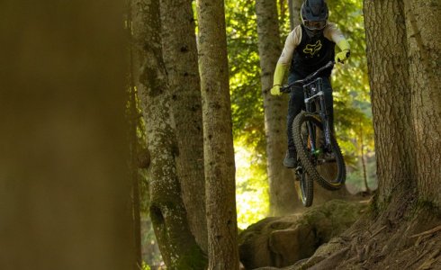 downhill track on Pleney Morzine