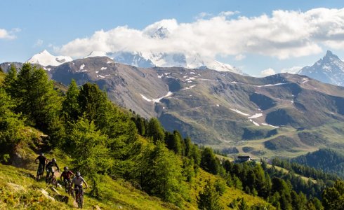 Pila has some of the best mountain biking in Aosta outside of the bike park