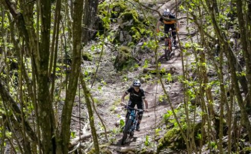 riding through the back country in pietra ligure