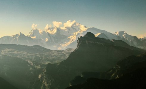 Mont Blanc in the summer