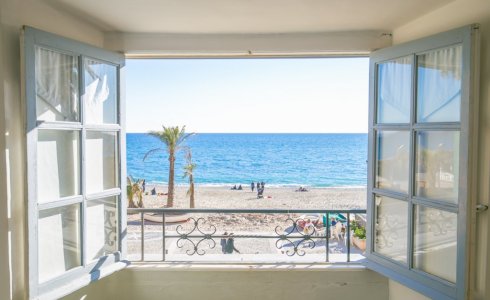 view from mtb beds accommodation finale ligure