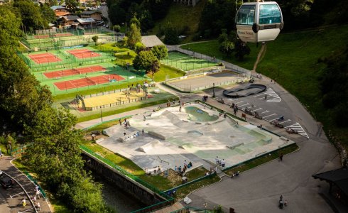 Morzine skatepark and tennis courts