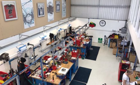 Outstanding workshop setup at Ridefox UK HQ