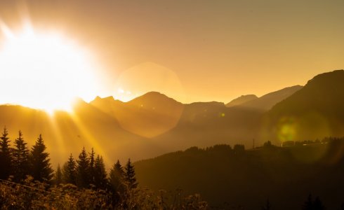 sunset photograph of Morzine - MTB Beds