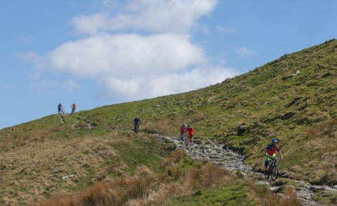 Pont Scethin mtb descent Wales