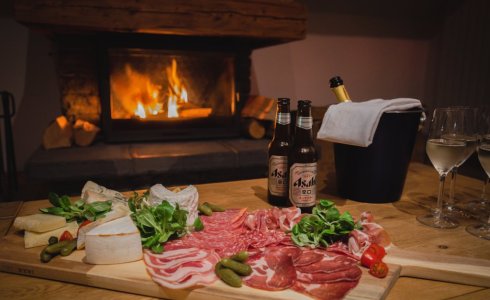 cheese board catered chalet in morzine