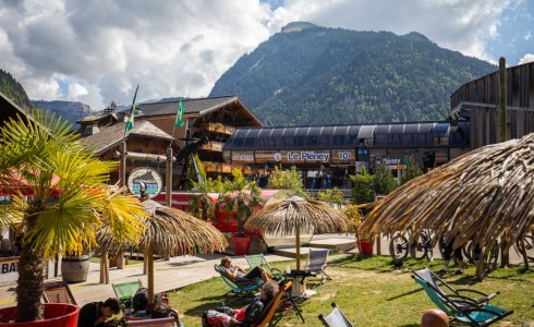 Pleney lift in Morzine from Le Tremplin