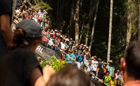 fans at Les Gets World Cup