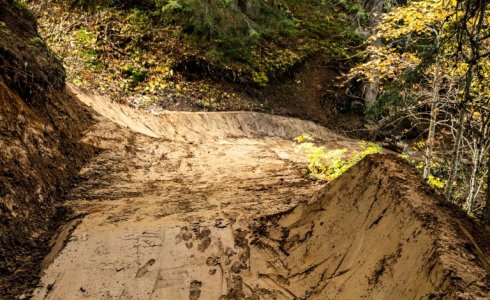 Big berms in Chatel, Morzine