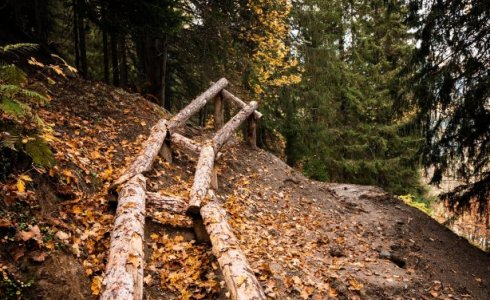 New wooden feature in Chatel