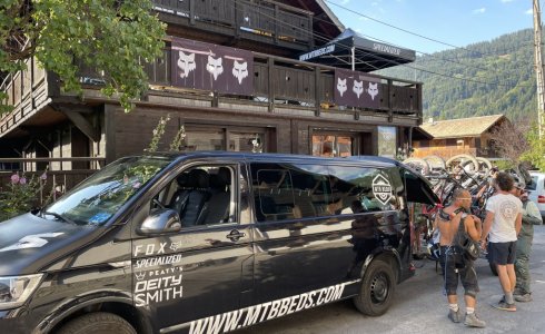 loading up the trailer in Morwine