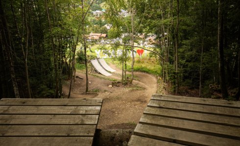 Freeride lines near Morzine