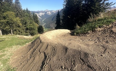 Morzine trail building