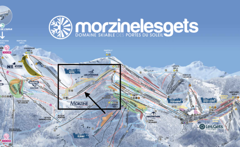 Morzine piste map winter
