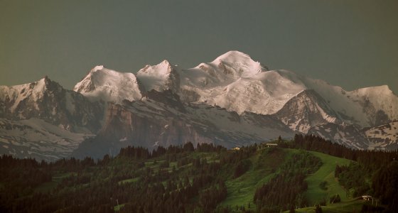 mont blanc morning