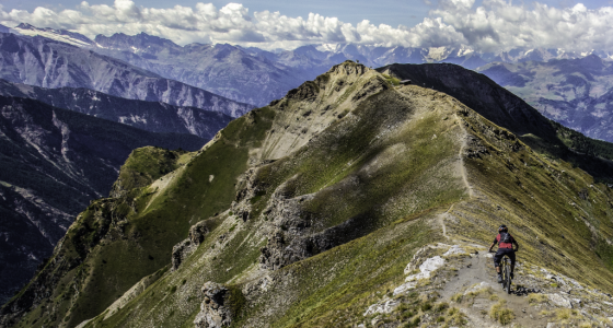 epic rdigeline in Aosta - Pila