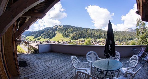 big balcony for the kids sunny summer morzine