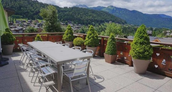 huge terrace morzine summer trip