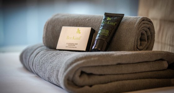 MTB BEDS catered accommodation in Morzine chalet toiletries
