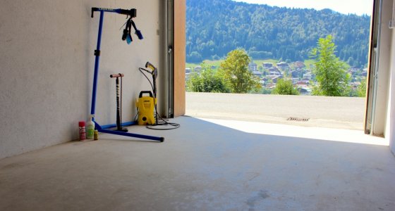 bike in morzine secure garage