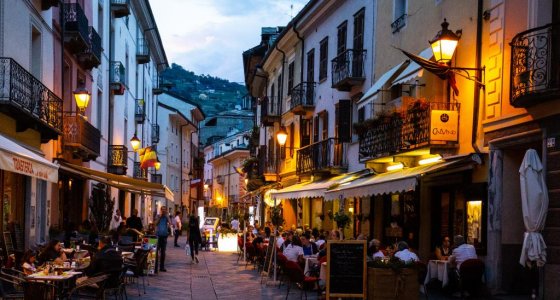 Main street in Aosta