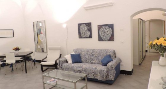 second living room in exclusive apartment finale ligure