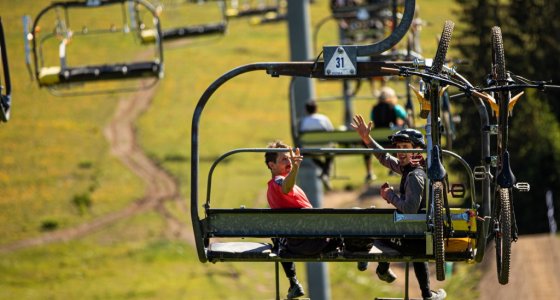 Chairlift zore Super Morzine