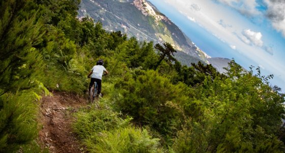 trails near the sea Italy mtb tour