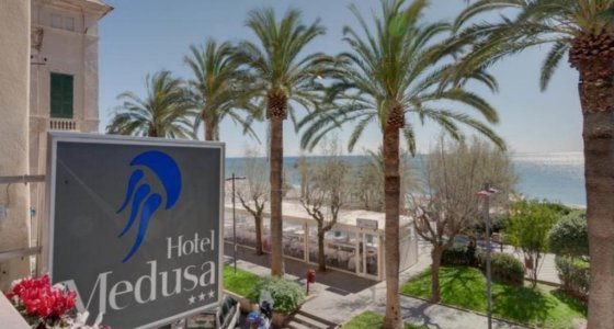 Beach front hotel Finale Ligure