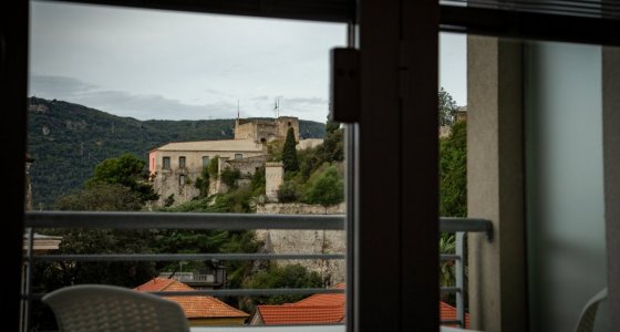 Finale Ligure MTB hotel balcony