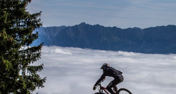 Riding above the clouds in Leogang - MTB Beds