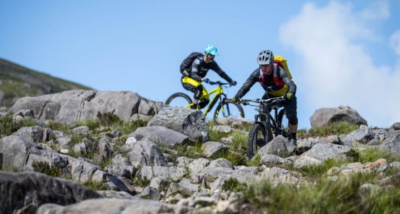 riding rocky boulders in scotland