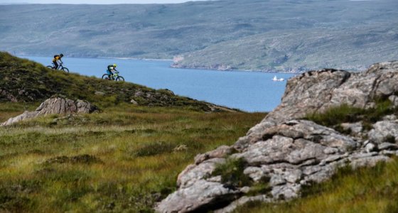 epic descent to the loch in torridon