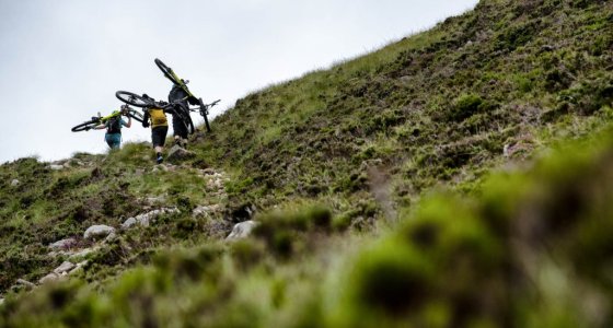 epic descent to the loch in torridon