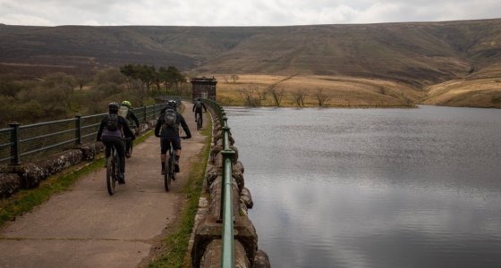 black mountains lake and damn