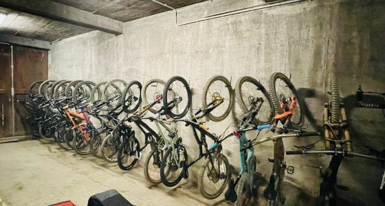 Morzine hotel secure bike storage