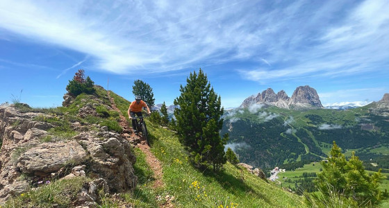 Dolomites mtb ridgeline