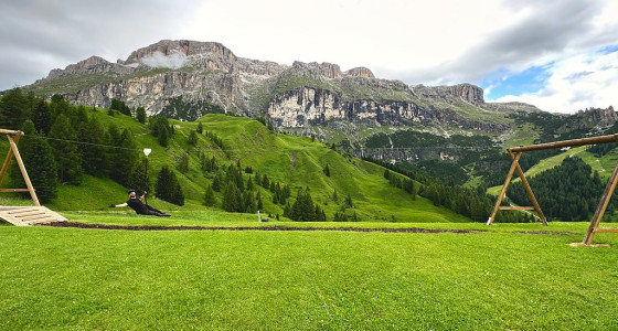 Dolomites mtb tourist