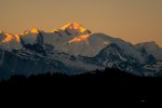 mont blanc sunset