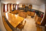 kitchen and cooking area in chalet five 25 morzine