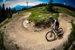 Blue trail Super Morzine jump track