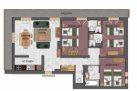 L'aiglon Morzine apartment size