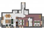 L'Aiglon Morzine MTB apartment floor plan